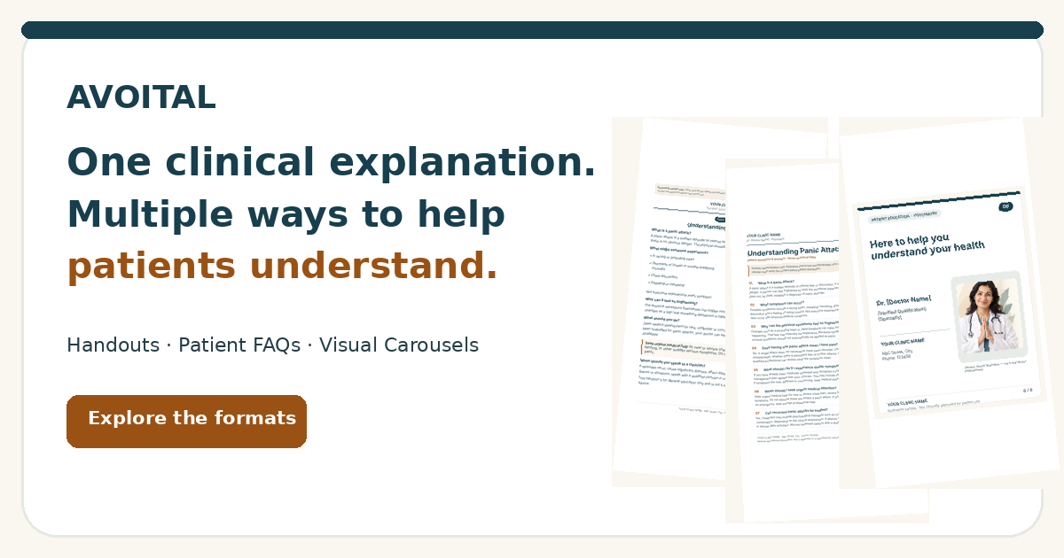 Multiple Avoital communication formats shown together